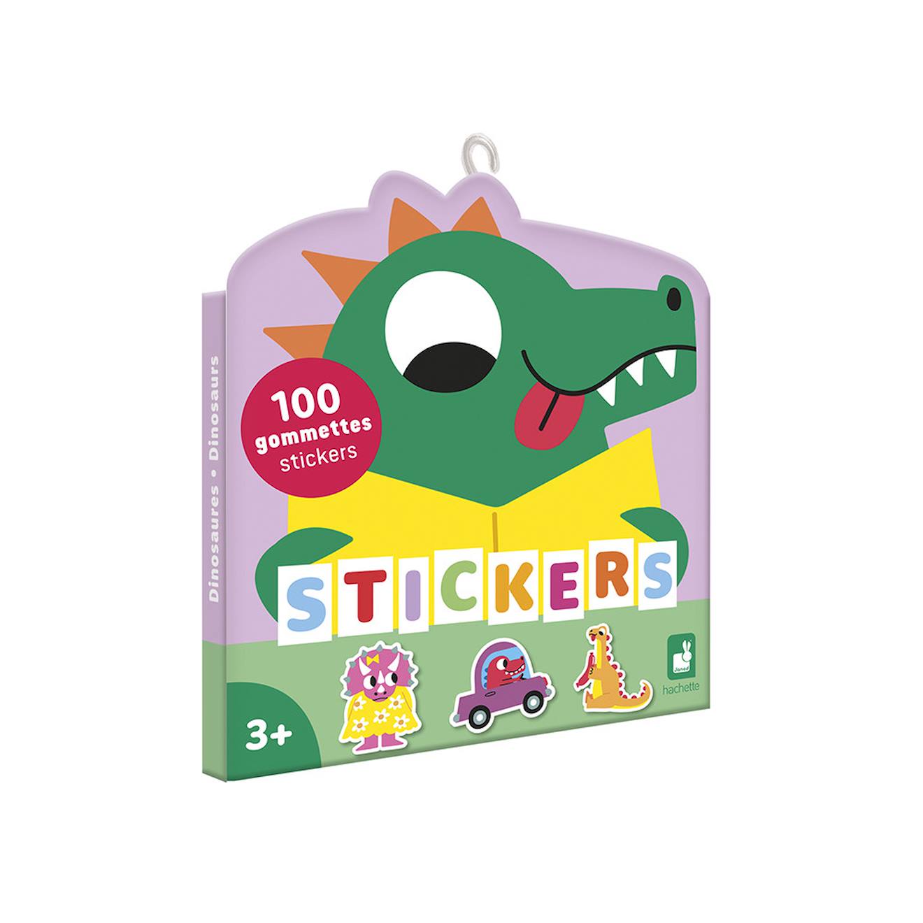 100 Gommettes Dinosaures Multicolore