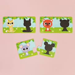 -Puzzle duo les animaux et leur ombre