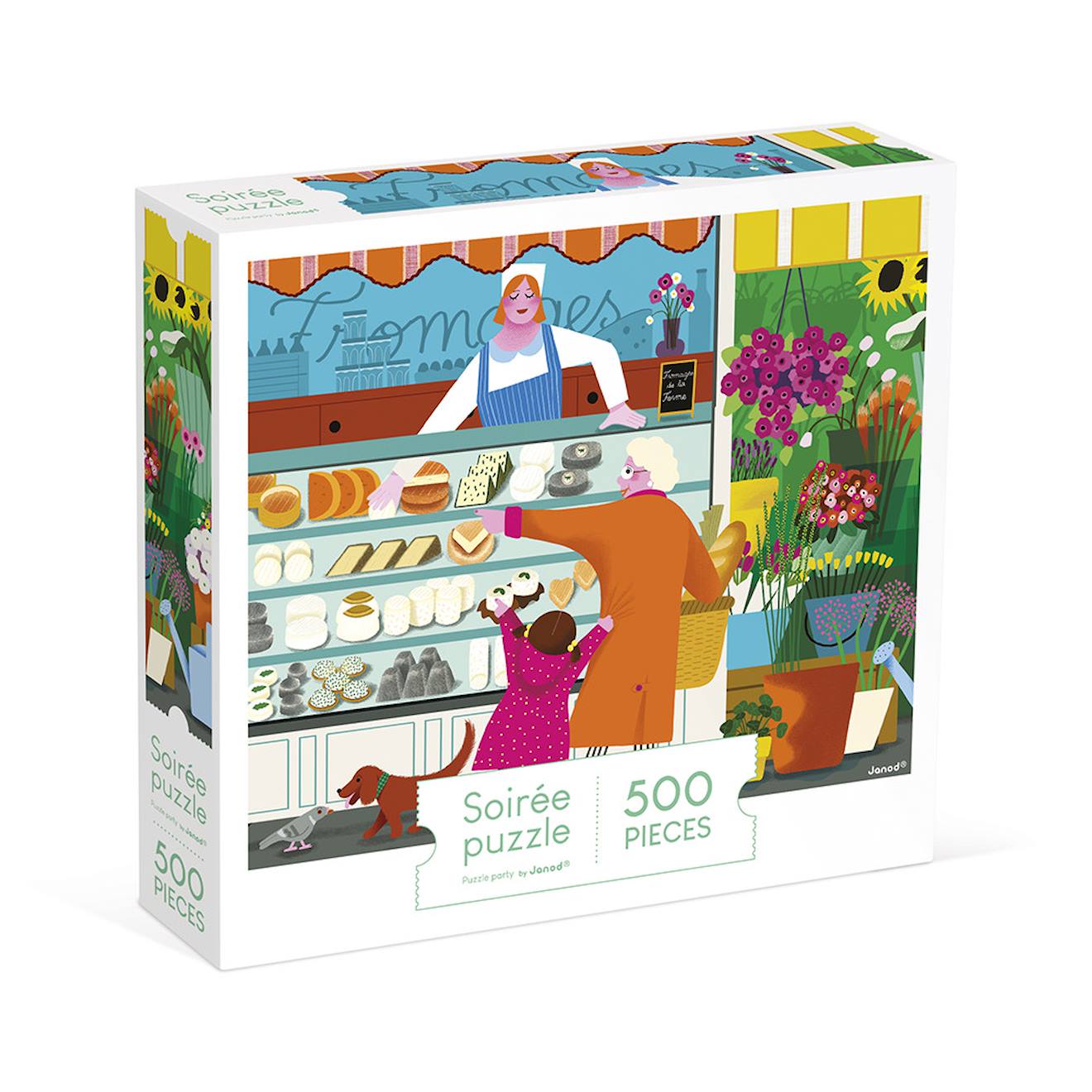 Puzzle Sur Le Marché 500 Pcs Multicolore