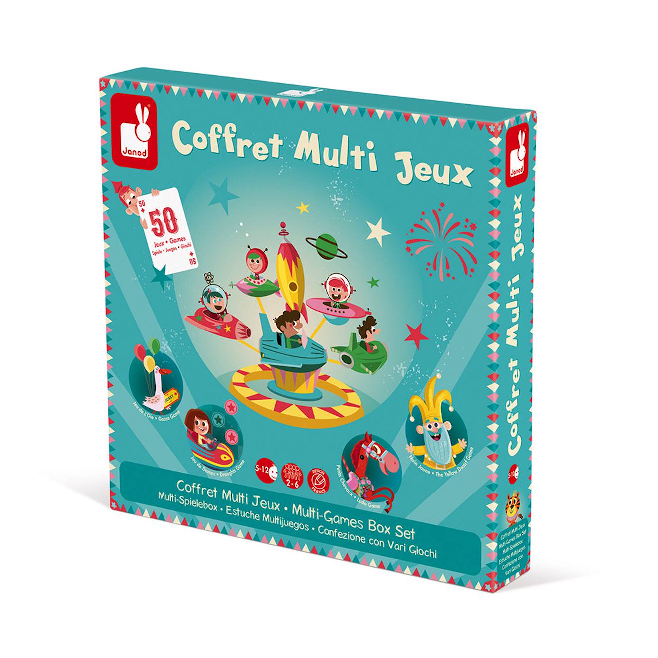 Coffret Multi Jeux Carrousel Jaune / Bleu