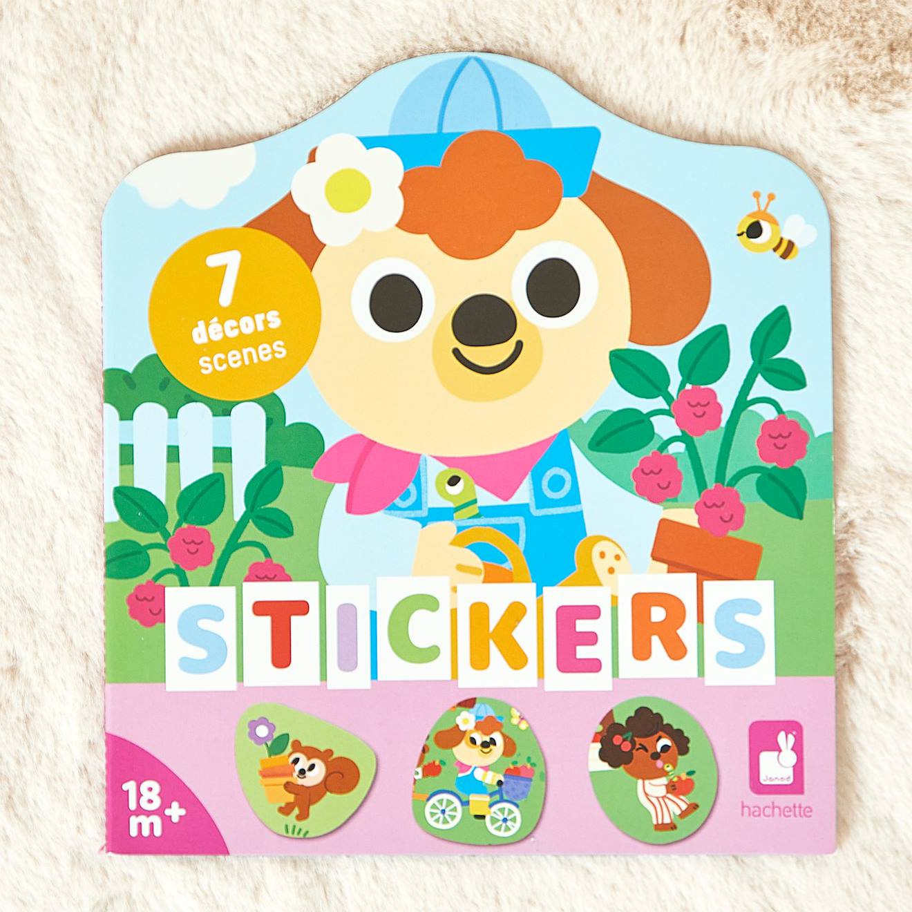 Cahier de stickers le jardin multicolore