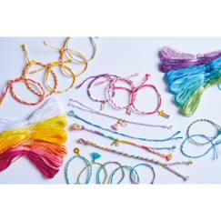 Jouet-Activités artistiques et musicales-Loisirs créatifs-Bracelets arc-en-ciel, 30 bijoux