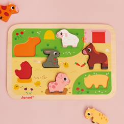 Puzzle en bois à la ferme  - vertbaudet enfant