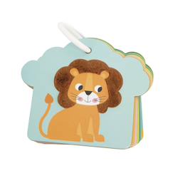 Jouet-Cartes tactiles la savane en carton