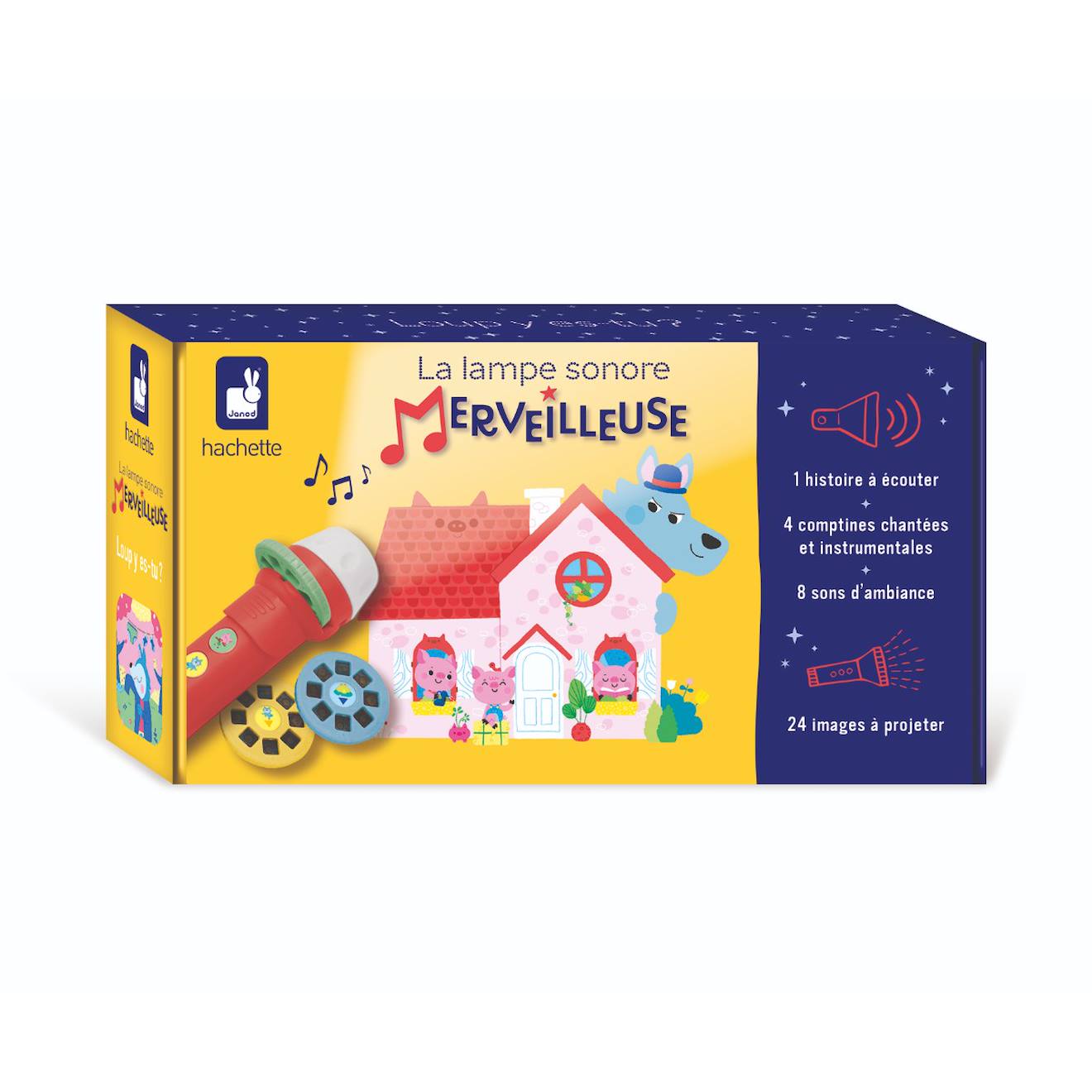 Lampe Sonore Merveilleuse - Loup Multicolore