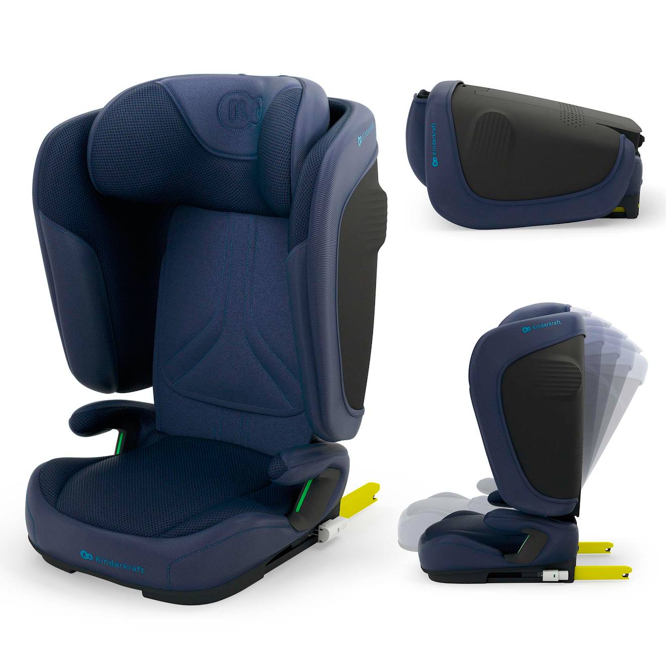 Siège Auto Unity 2 I-size Pliable Avec Isofix, Dossier Inclinable 5 Positions Et Sps+ H-guard Bleu Anthracite
