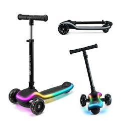 Trottinette 3 Roues LED AIYAPLAY – Hauteur Réglable 63-76 Cm, Frein Arrière, Pour Enfants De 2 à 6 Ans, 25 Kg Max