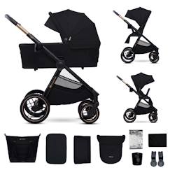 Puériculture-Poussette-Poussette 2 en 1 légère pliage compact + nacelle et siège poussette réversible
