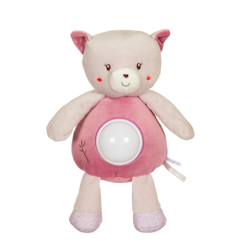 Linge de maison et décoration-Peluche - veilleuse bebe bamboo - chat - 26 cm