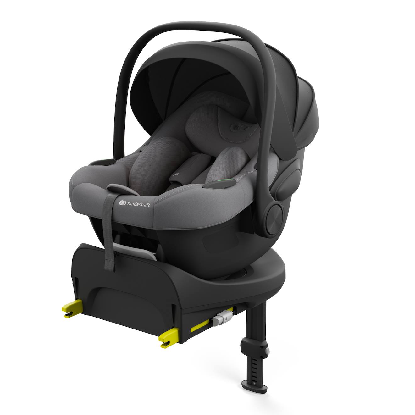 Siège Auto Isofix Bébé Rotatif Léger Gris
