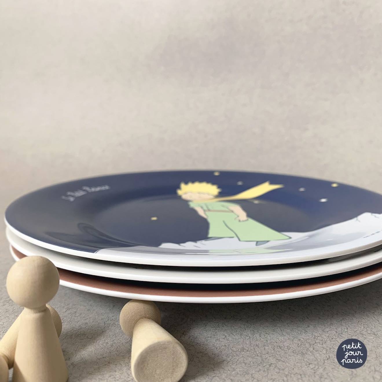 Assiette Le Petit Prince Bleu Marine 20 Cm Bleu (Petit Jour) - Image 1