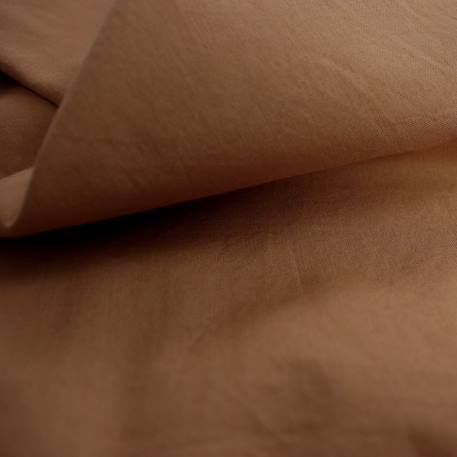 Drap-housse uni en coton, coton lavé Blanc+Bleu nuit+Bleu orage+Caramel+Chocolat+Lichen+Lie de vin+Lin+Miel+Nude+Terre cuite 13 - vertbaudet enfant 