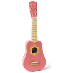Guitare en bois rose à fleur  - vertbaudet enfant