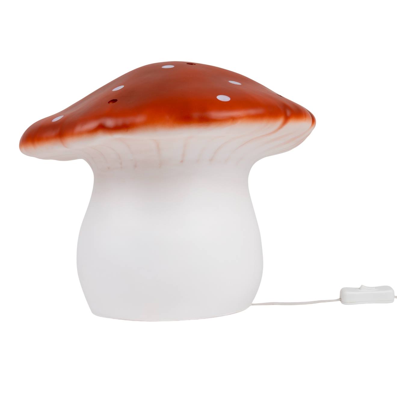 Lampe Grand Champignon, Lampe De Chevet Ou À Poser Rouge