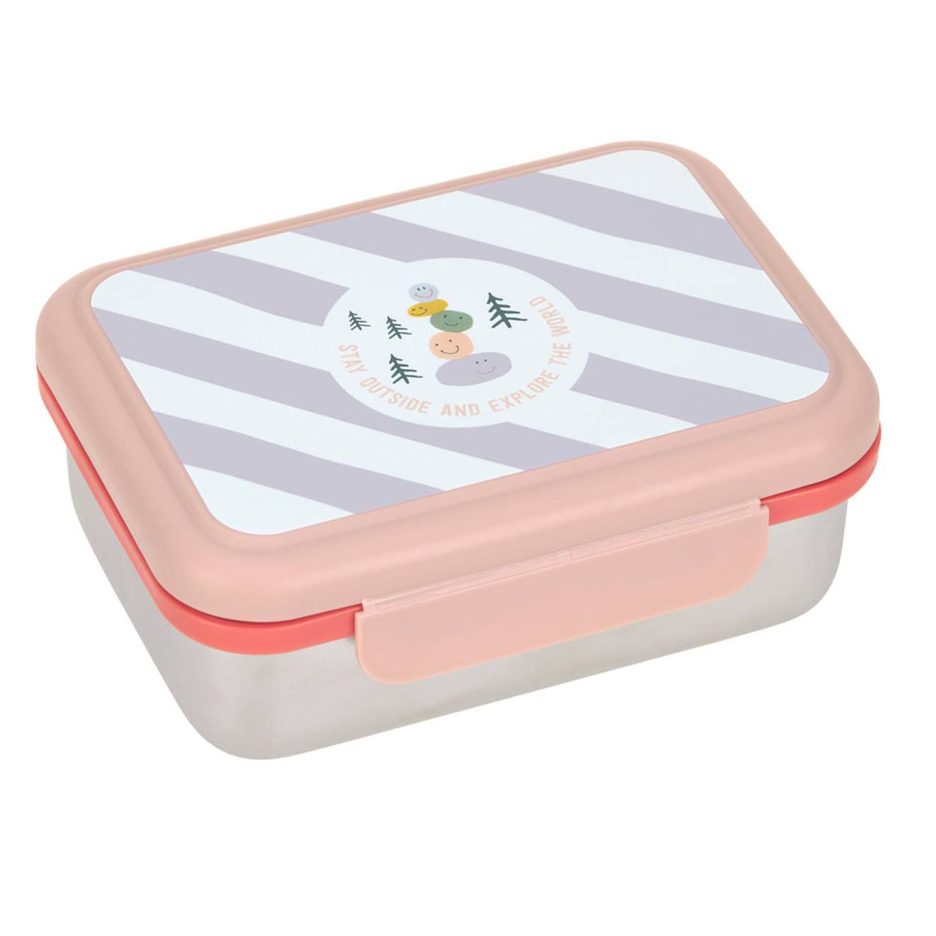 Boîte À Goûter En Inox Sunny Explorer Rose