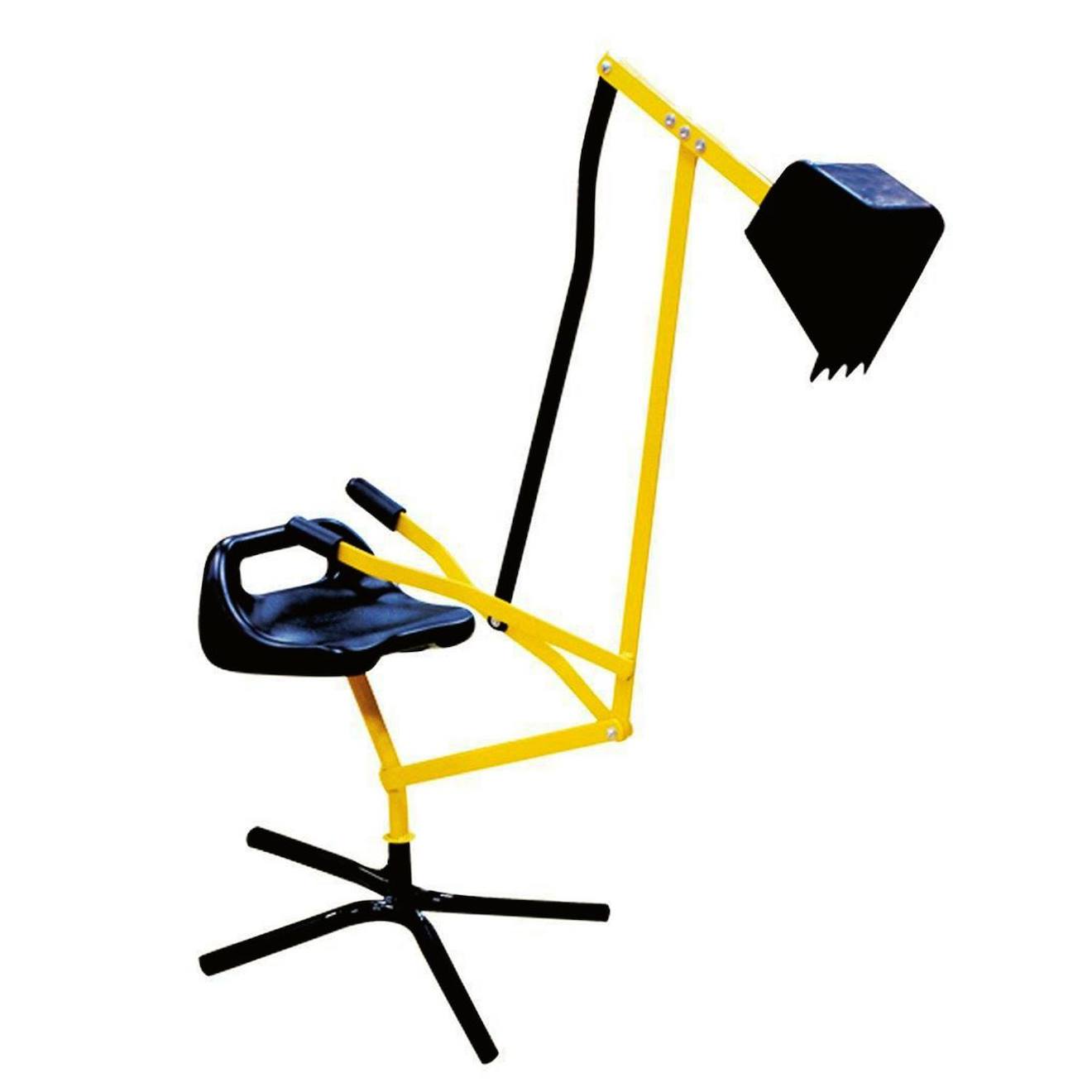 Excavatrice Assise - Pour Enfants, Rotative Jaune Et Noir