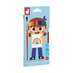 Jouet-Crayons aquarellables x12 - colo