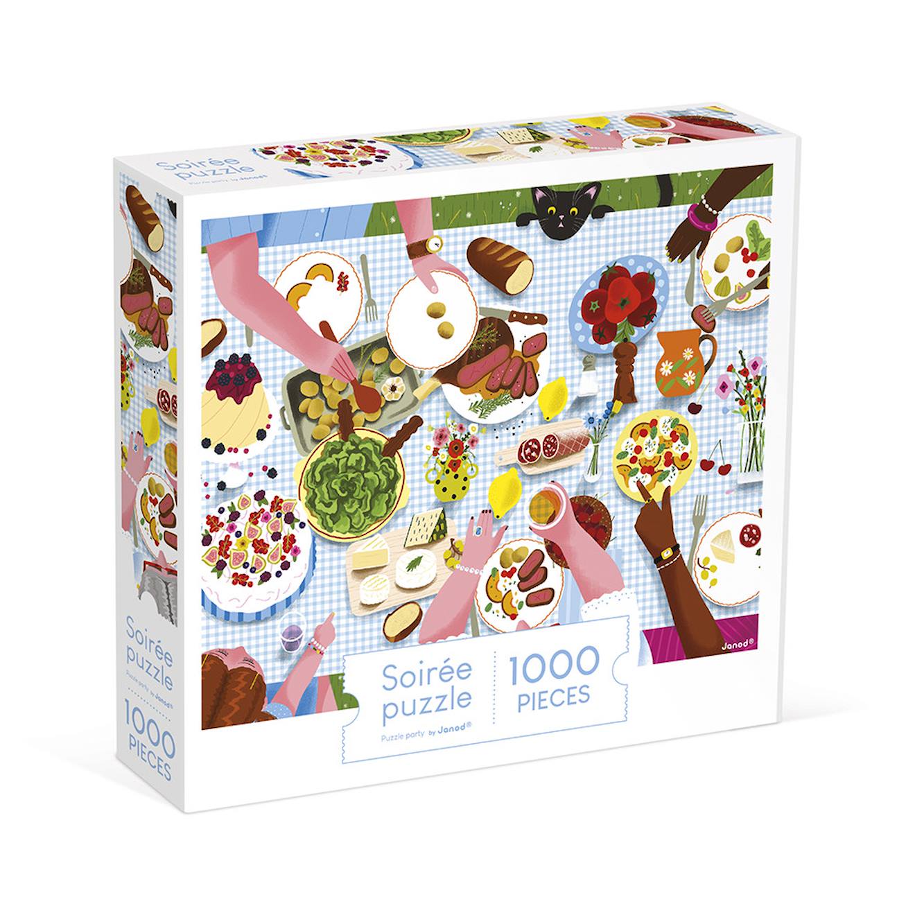 Puzzle Repas De Famille 1000 Pcs Multicolore
