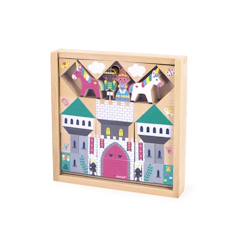 Jouet-Cubes  en bois fsc royaume enchante, 36 pcs