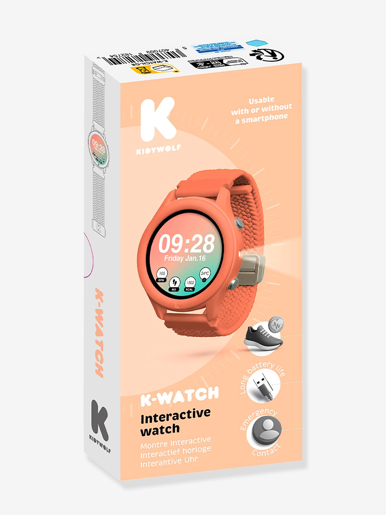 K-Watch montre KIDYWOLF rose