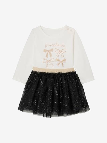 Bébé-Ensemble bébé fille t-shirt jupon glitter