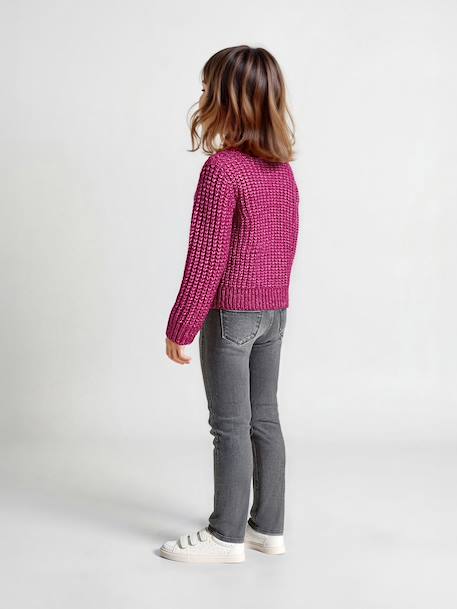 Jean fille slim morphologik tour de hanches medium bleached+bleu foncé+gris+stone 15 - vertbaudet enfant 