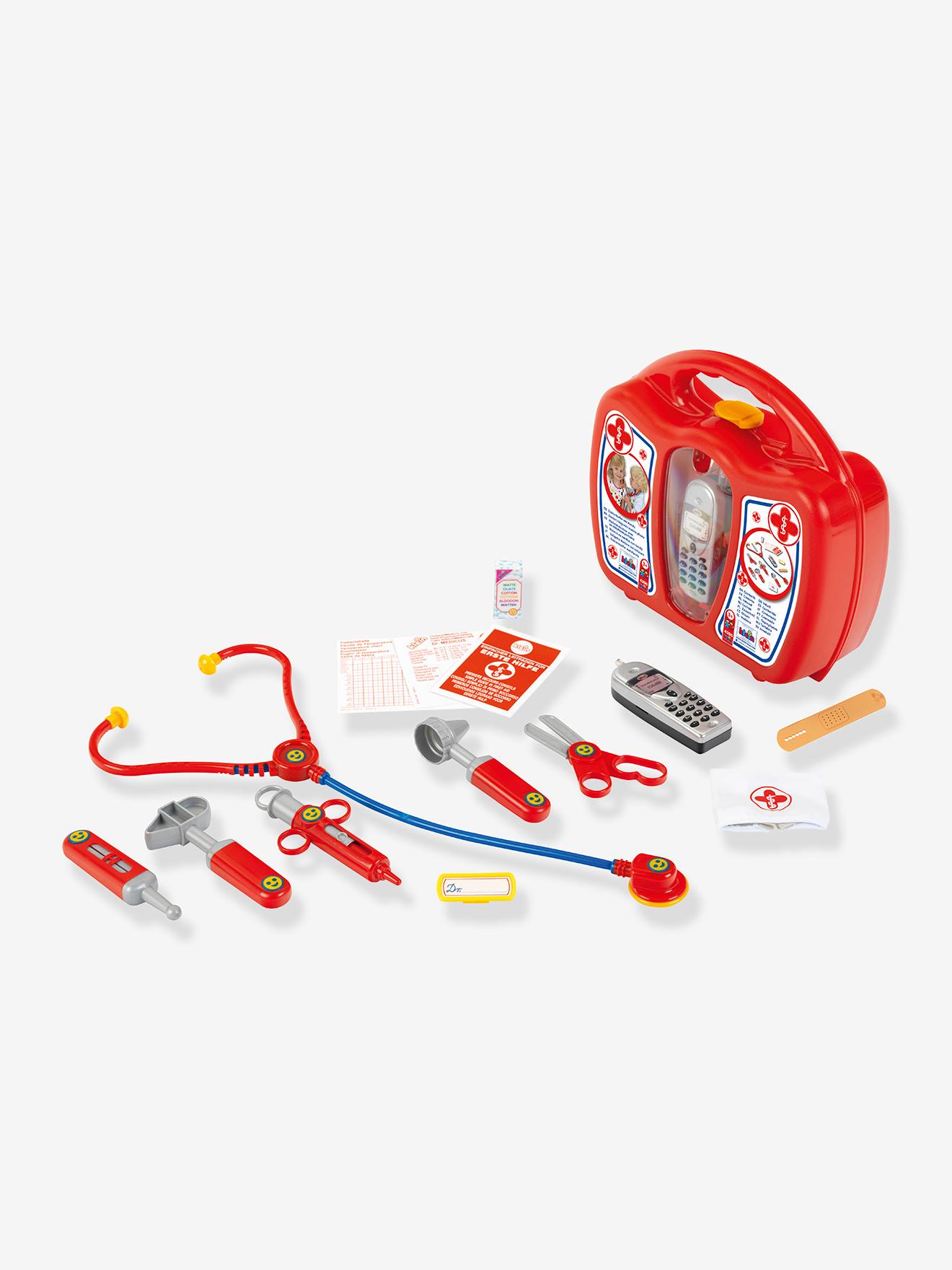 Mallette docteur avec portable multicolore