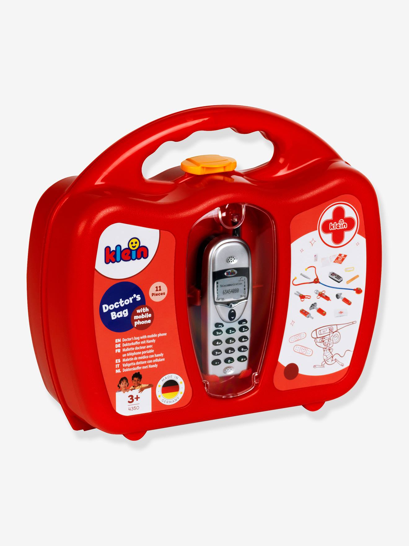 Mallette docteur avec portable multicolore