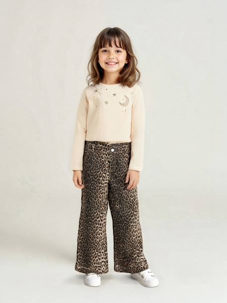 Fille-Pantalon fille large imprimé 