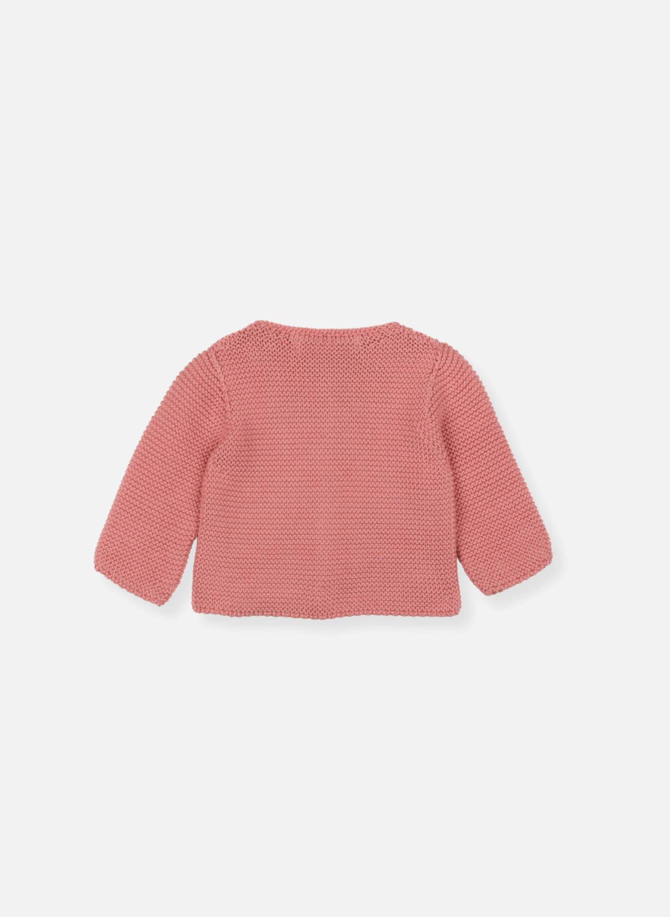 Gilet Bébé En Coton Bouton De Rose (La Manufacture De La Layette) - Image 1