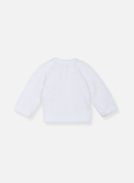 Brassière nid d'abeille bébé Blanc+Gris pur 2 - vertbaudet enfant 