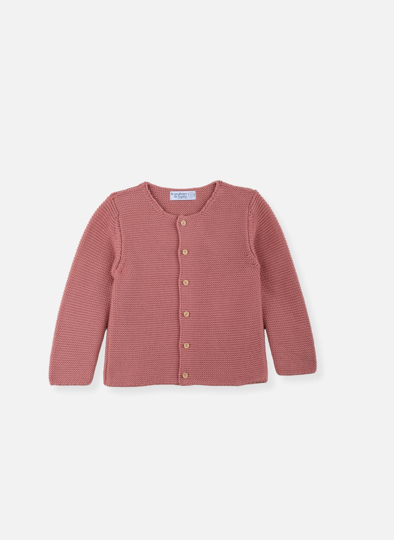 Gilet Bébé Coton Bio Rose Petunia