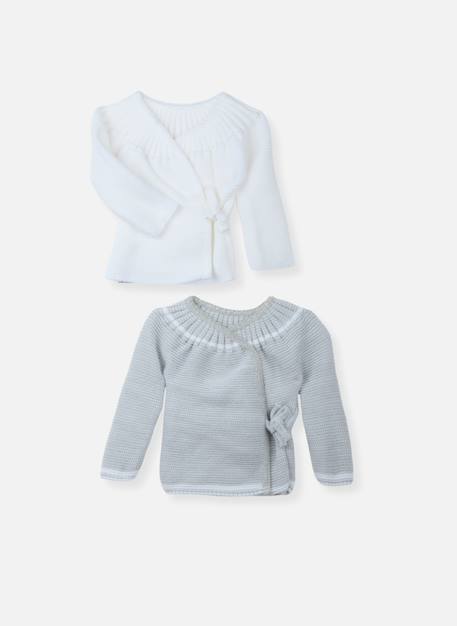 Fille-Sous-vêtement-Lot de 2 brassières à liens bébé