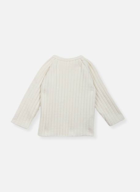 Brassière laine  mélangée Bleu clair+Bleu layette+Écru+Rose perle 6 - vertbaudet enfant 