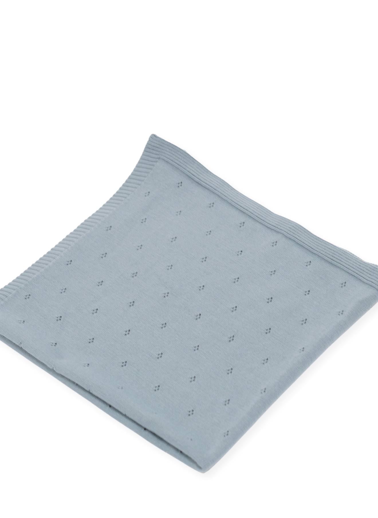 Couverture Ajourée Gris Vert