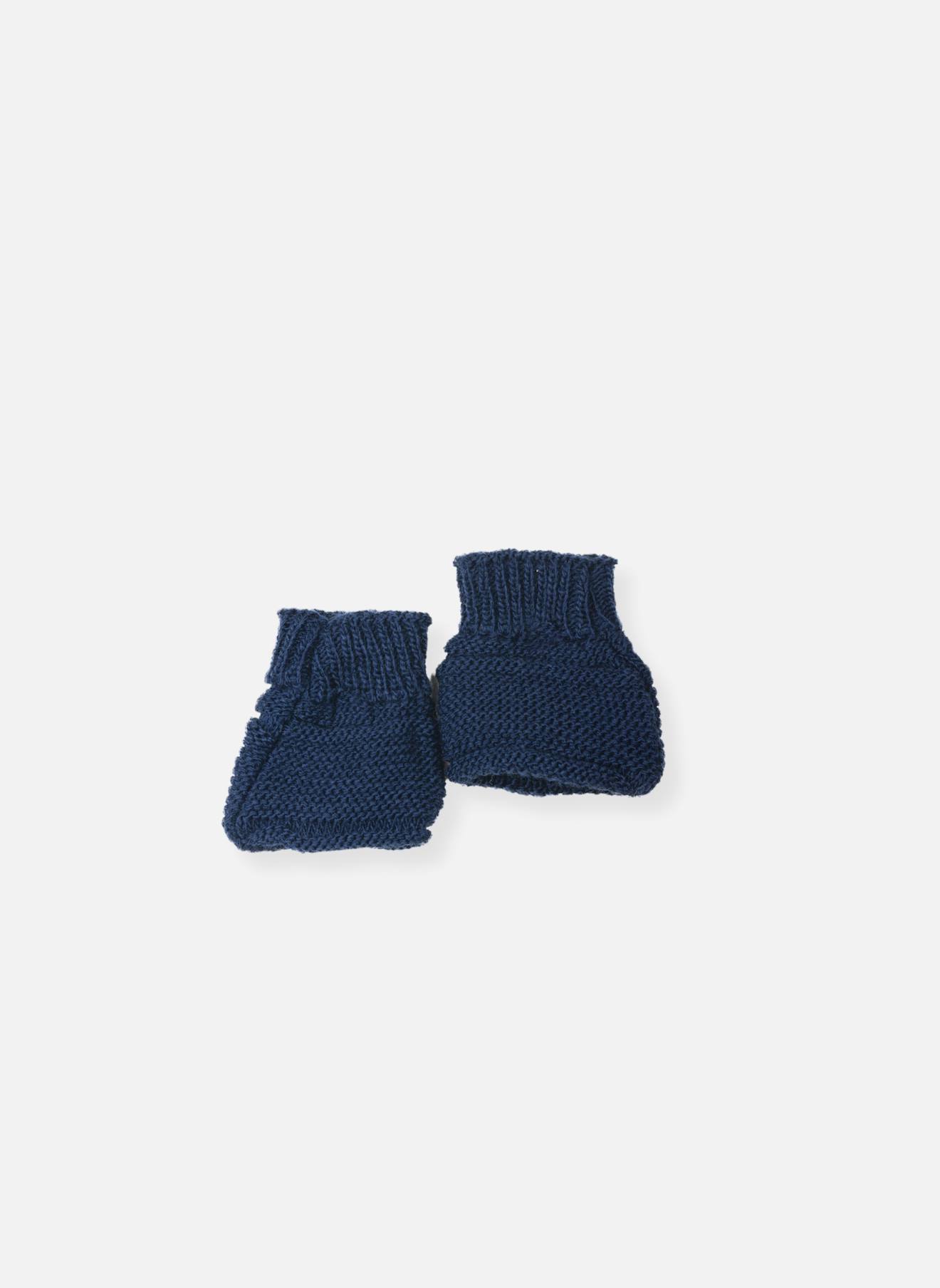 Chaussons Bébé En Tricot Marine