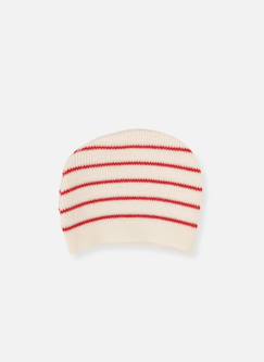 -Bonnet en laine marinière bébé