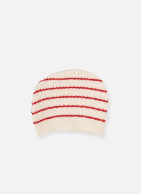 Bébé-Accessoires-Bonnet en laine marinière bébé