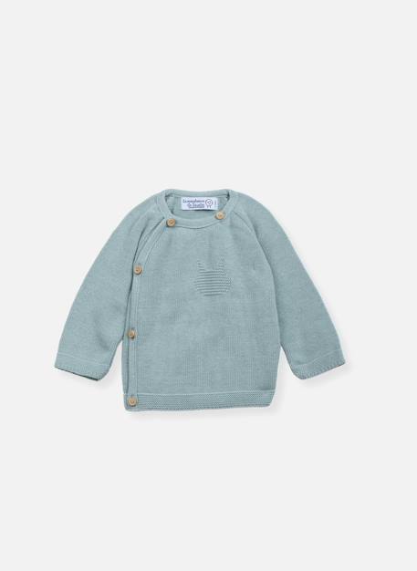Brassière en coton bébé Blanc+Bleu danube+Bleu orage+Bouton de rose 4 - vertbaudet enfant 