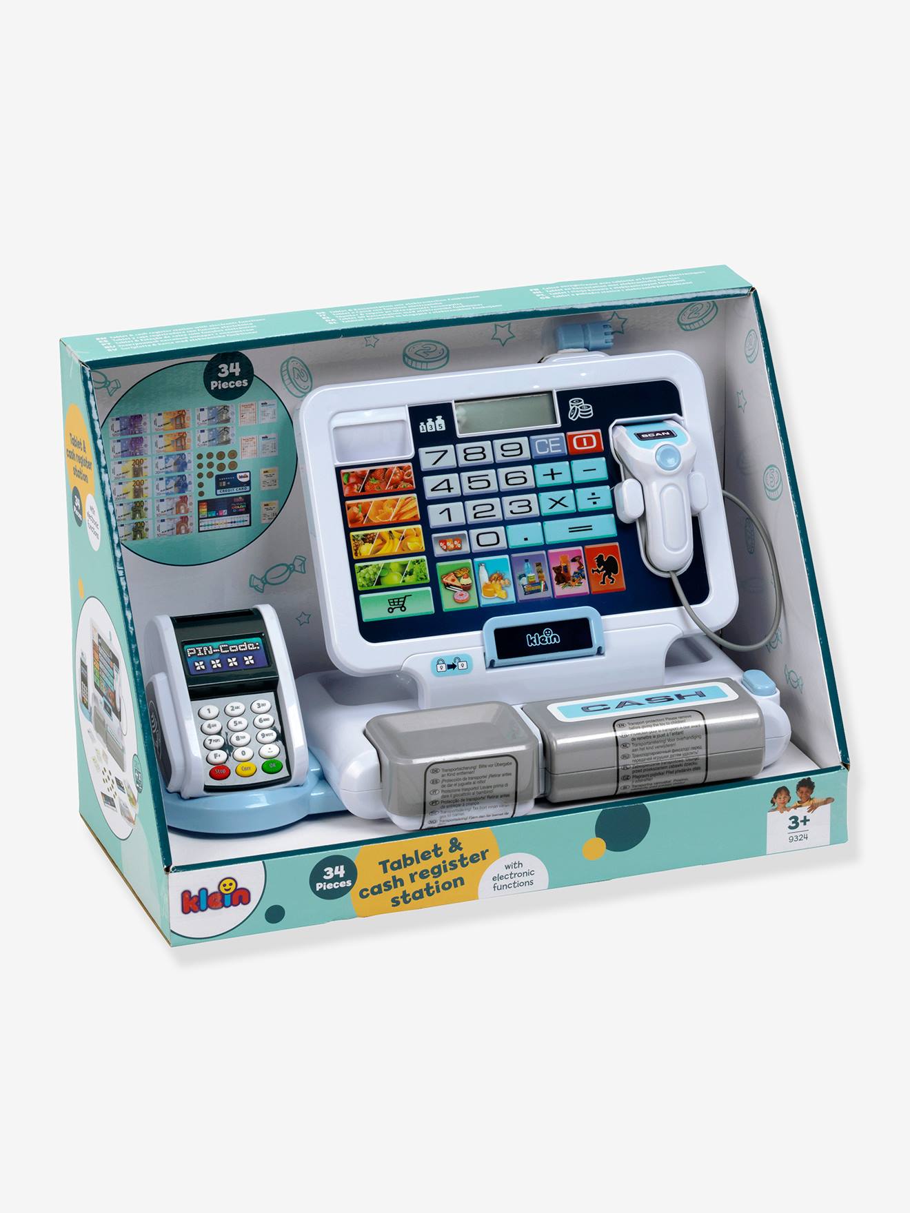 Caisse enregistreuse tablette multicolore
