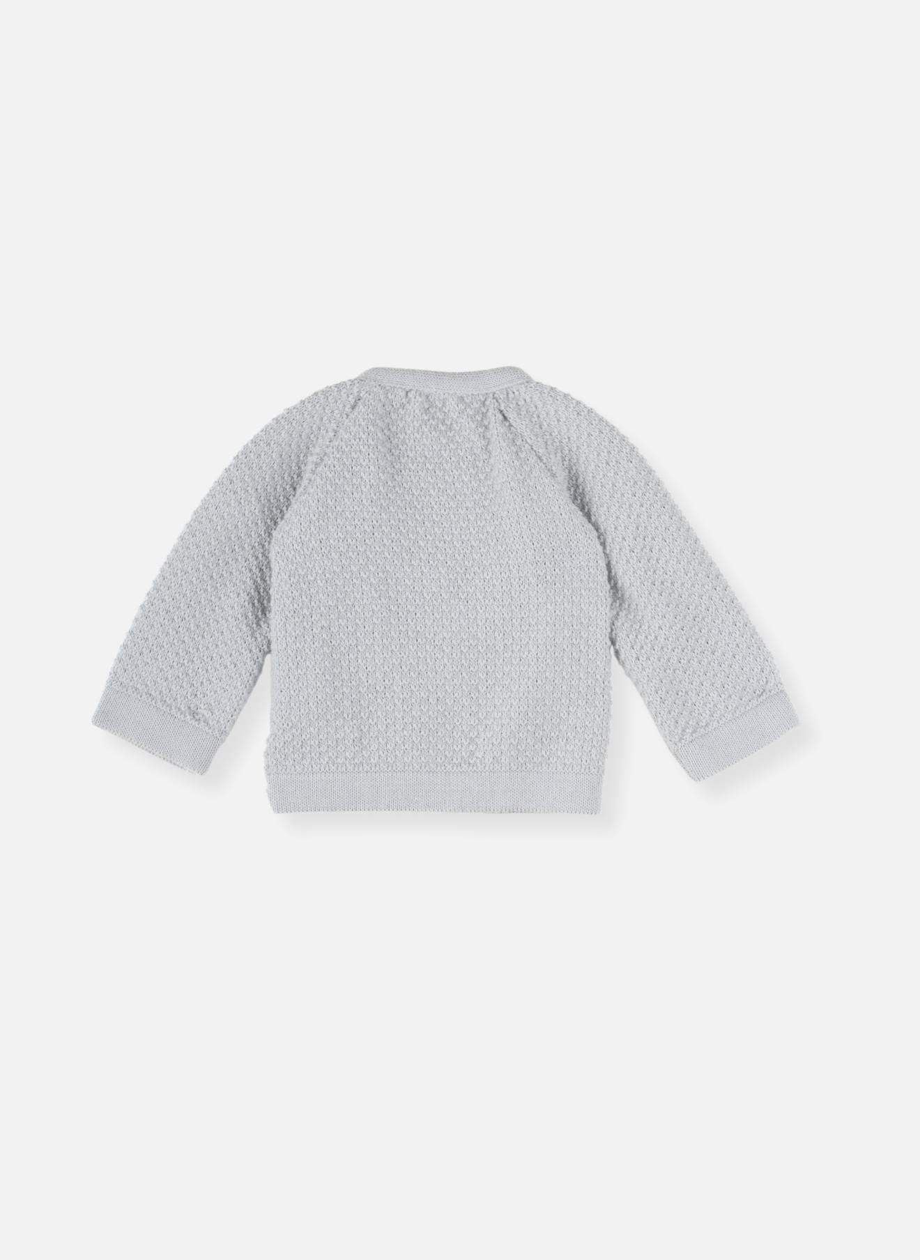Brassière Bébé Nid D'abeille Gris Pur (La Manufacture De La Layette) - Image 1