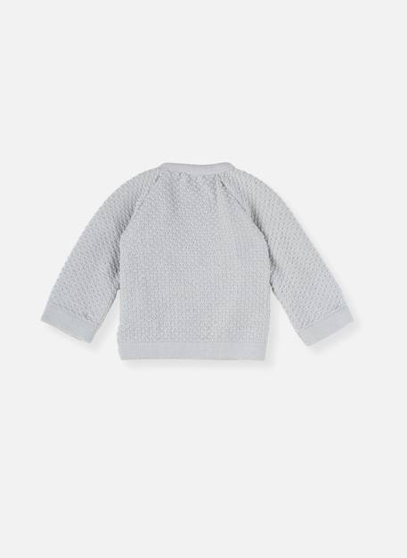 Brassière nid d'abeille bébé Blanc+Gris pur 4 - vertbaudet enfant 