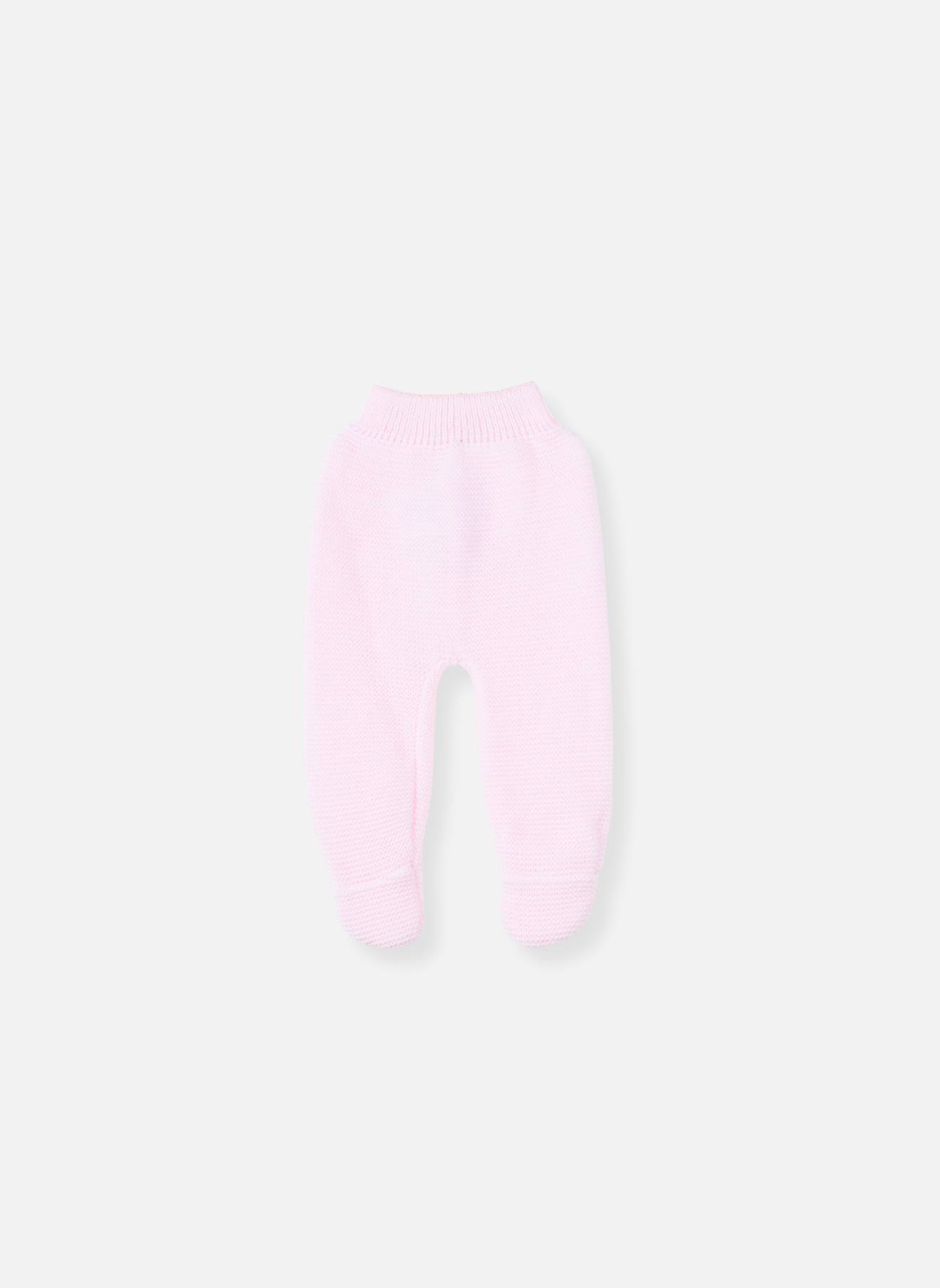Pantalon À Pieds Bébé Rose Chiné