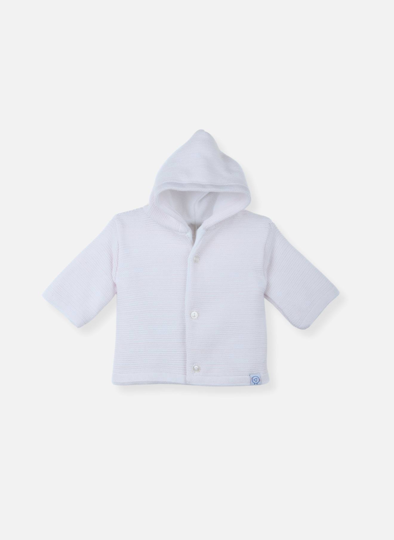 Paletot En Coton Bio Bébé Rose Chiné