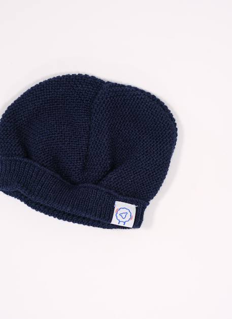 Bonnet rond bébé Blanc+Bleu layette+Framboise+Gris+Marine+Moutarde+Pêche+Rose layette+Rose poudre+Vert d'eau 11 - vertbaudet enfant 