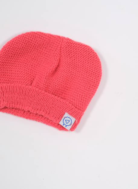 Bonnet rond bébé Blanc+Bleu layette+Framboise+Gris+Marine+Moutarde+Pêche+Rose layette+Rose poudre+Vert d'eau 7 - vertbaudet enfant 