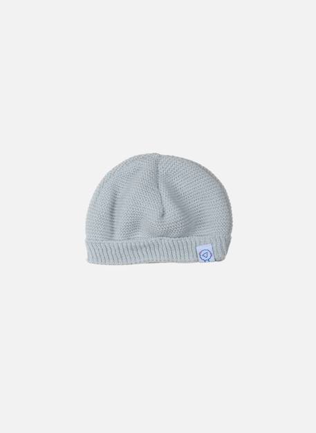 Bonnet rond bébé Blanc+Bleu layette+Framboise+Gris+Marine+Moutarde+Pêche+Rose layette+Rose poudre+Vert d'eau 22 - vertbaudet enfant 