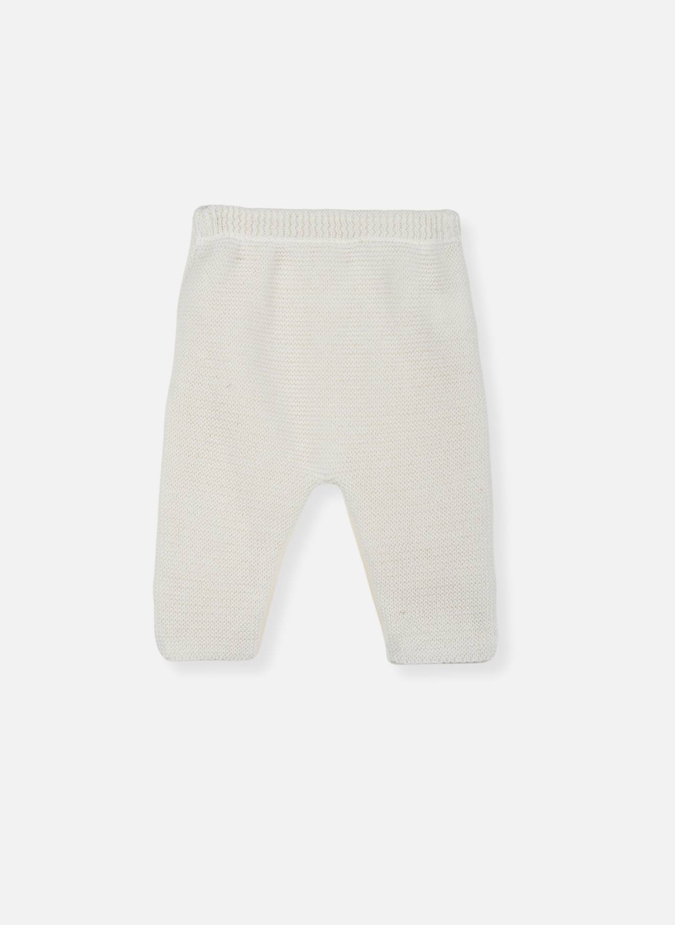 Pantalon Bébé Matière Recyclée Écru