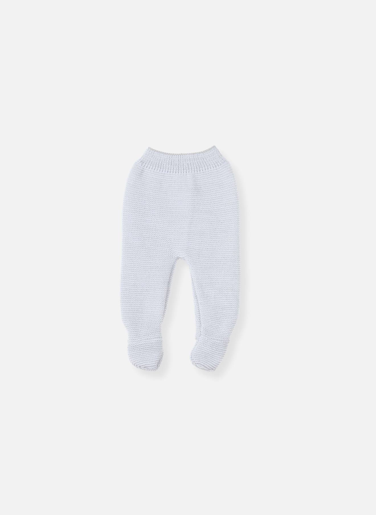 Pantalon À Pieds Bébé Gris Chiné