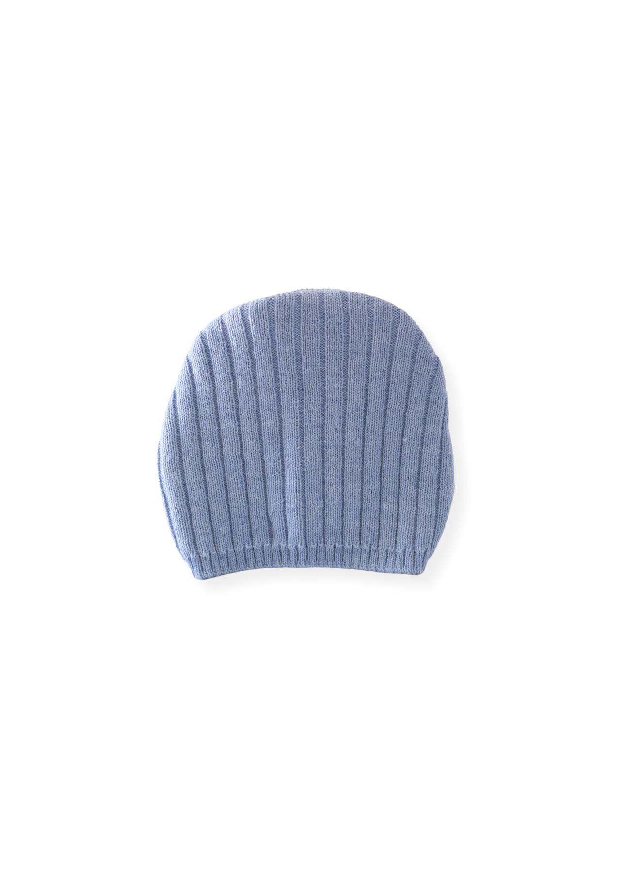 Bonnet En Laine Bébé Bleu Clair